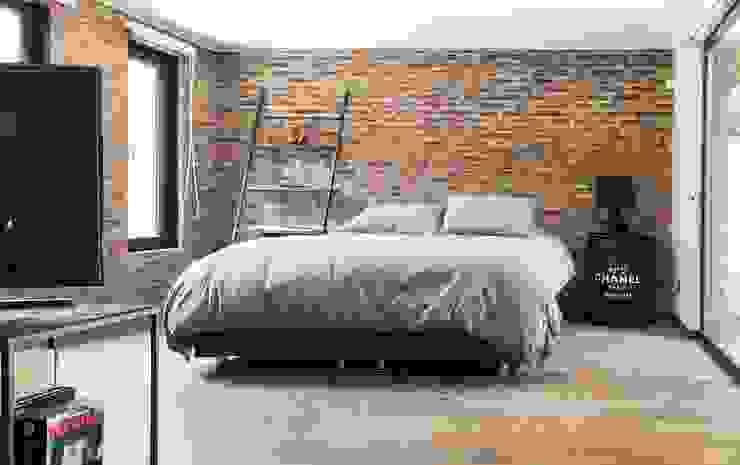 Remodelación Caribes, RENOarq RENOarq Moderne Schlafzimmer Ziegel Braun