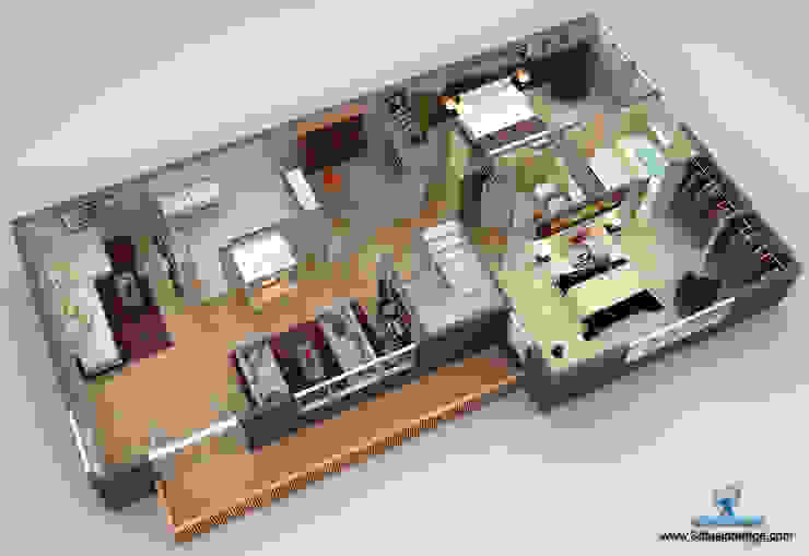 3d Floor Plan design 3DFUSIONEDGE container house,bathroom floor,kitchen floor,floor
