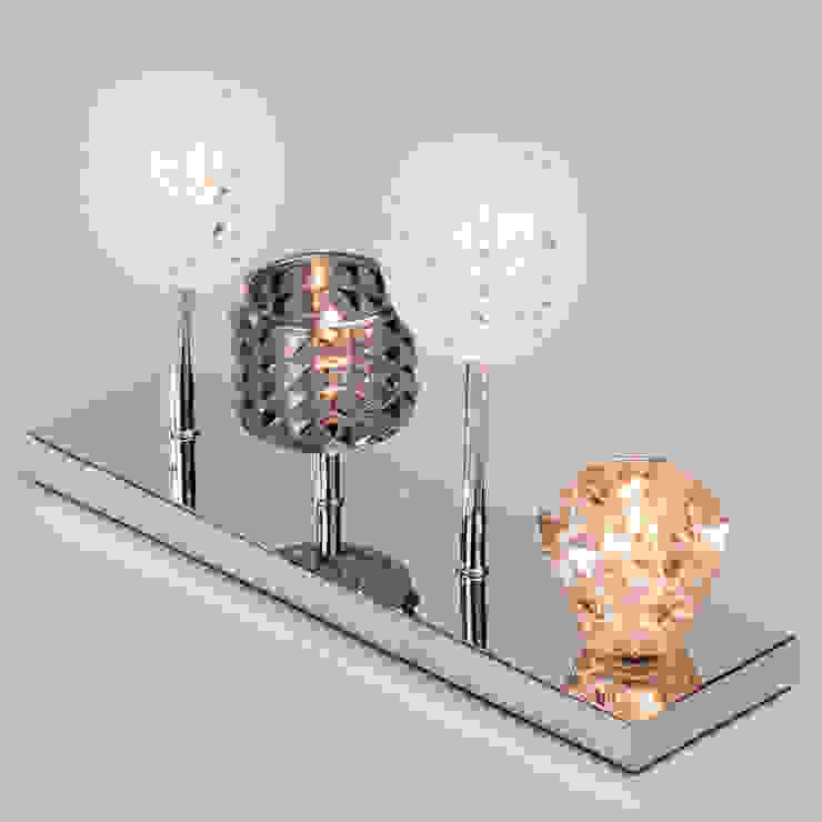 Gatsby 4 Light Glass Table Lamp - Chrome Litecraft Living roomLighting Glass