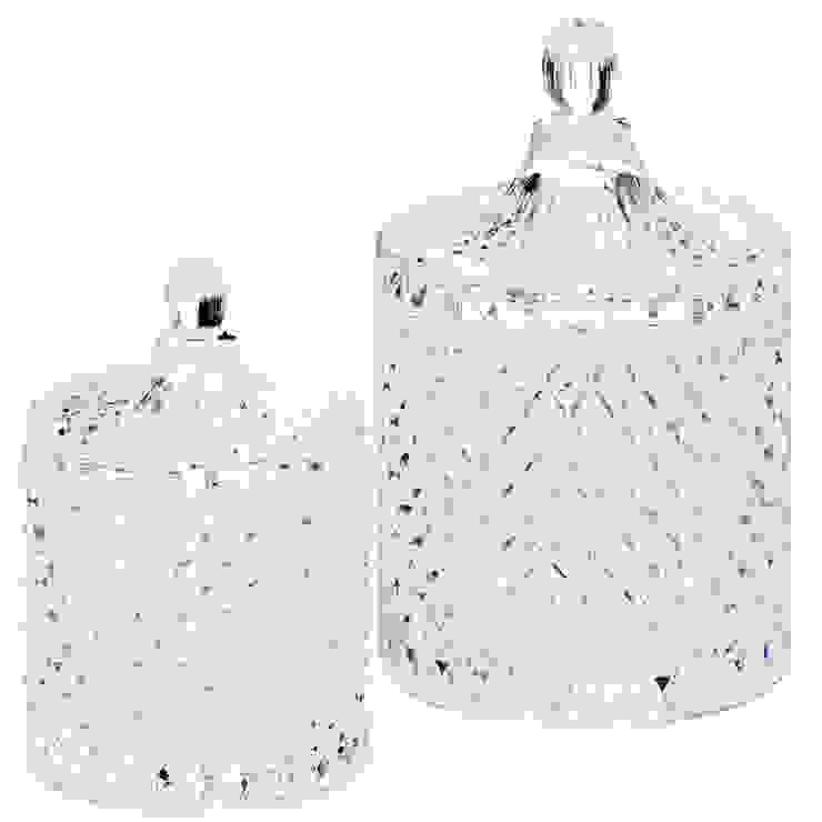 2 Light Vintage Decanter Style Table Lamp Jars - Glass Litecraft Living roomLighting