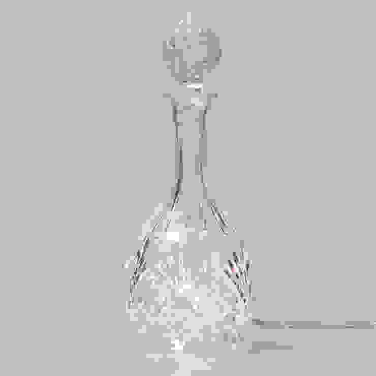 1 Light Round Vintage Decanter Table Lamp - Glass Litecraft Living roomLighting