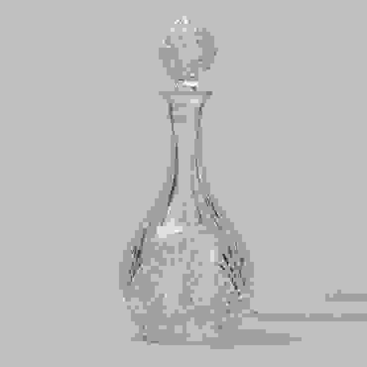 1 Light Round Vintage Decanter Table Lamp - Glass Litecraft Living roomLighting