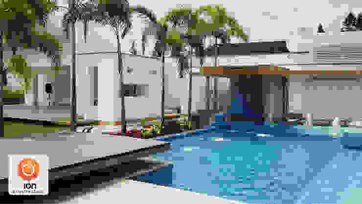 piscina casa blanca homify