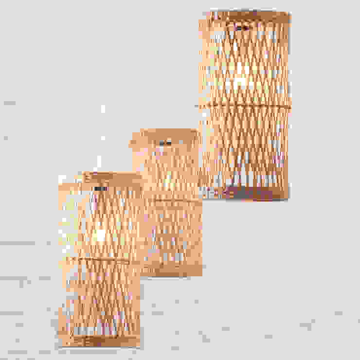 Milton Easy to Fit Light Shade Wicker Woven Cylinder Litecraft SoggiornoIlluminazione