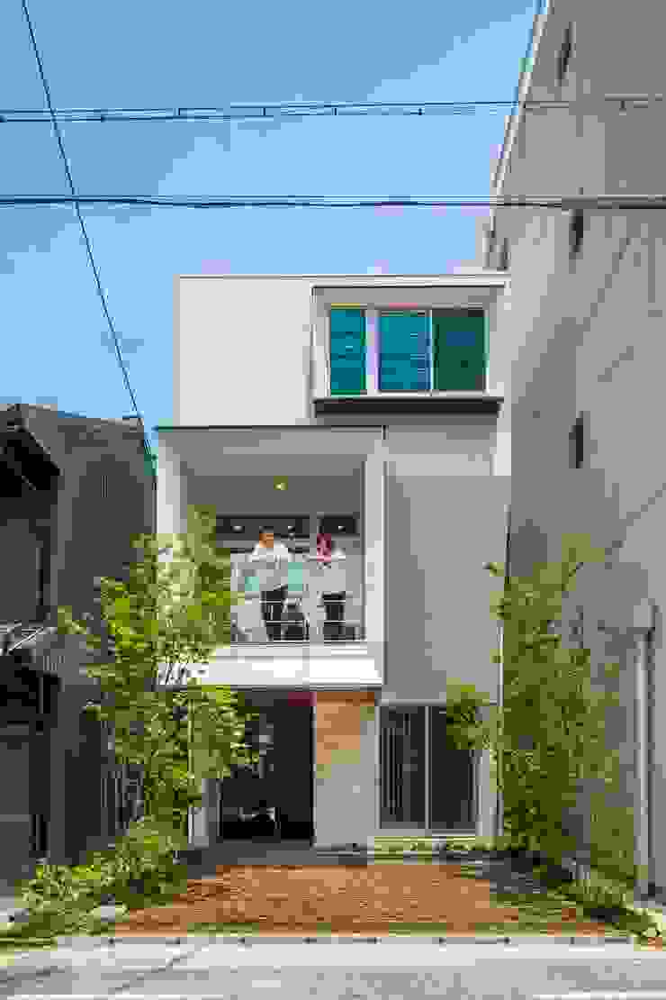 外観 今井賢悟建築設計工房 一戸建て住宅 鉄筋コンクリート 白色 外観,混構造
