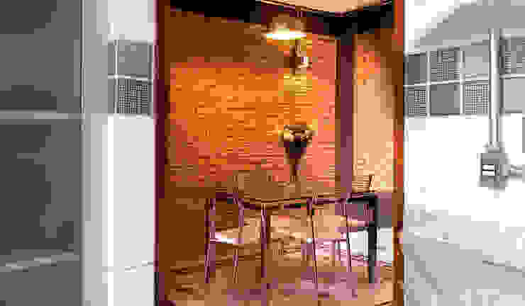 Residência em São Paulo, JMN arquitetura JMN arquitetura Rustikale Esszimmer Ziegel