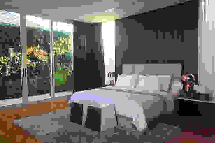 SL RESIDENCE, ALIGN architecture interior & design ALIGN architecture interior & design Kamar Tidur Tropis