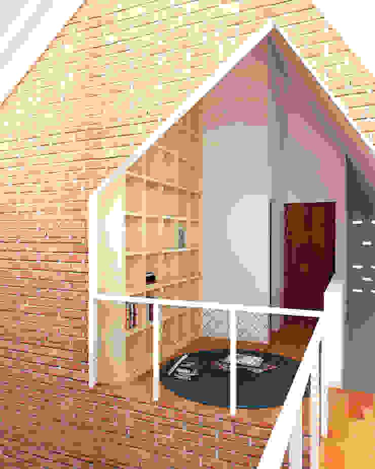 6x15 House SEKALA Studio Rumah Tropis Batu Bata Wood effect Architecture,Design,Interior