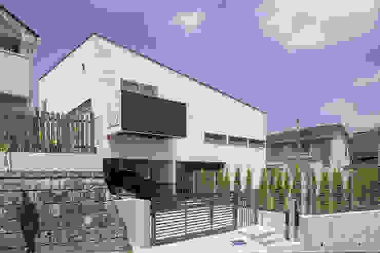 スロープの家・卍（愛犬家・愛猫家住宅）, 前田敦計画工房 前田敦計画工房 Modern Houses