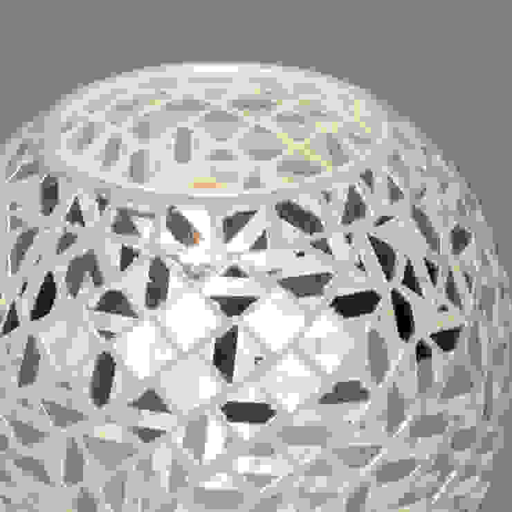 Mosaic Mirrored Table Lamp - Chrome Litecraft Living roomLighting