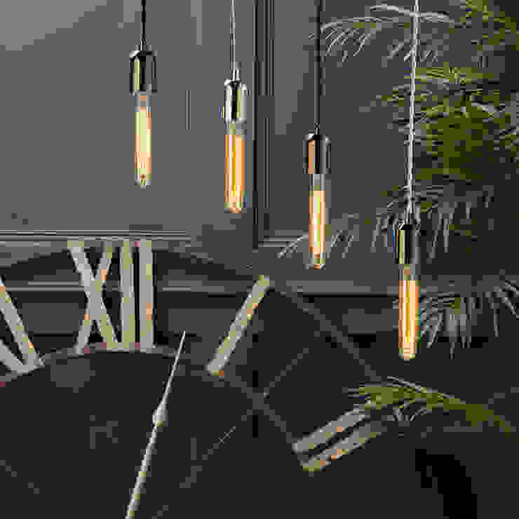40 Watt E27 Edison Screw Vintage Decorative Tube Filament Light Bulb - Gold Tint Litecraft Living roomLighting