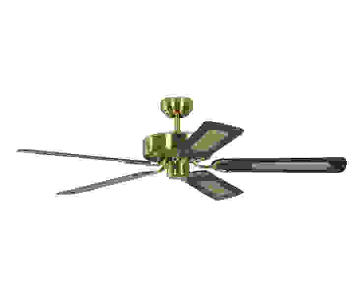 Geh/äuse Stahl Pepeo Deckenventilator ohne Beleuchtung Potkuri 132 cm f/ür R/äume bis zu 25m/² Fl/ügelfarbe schwarz