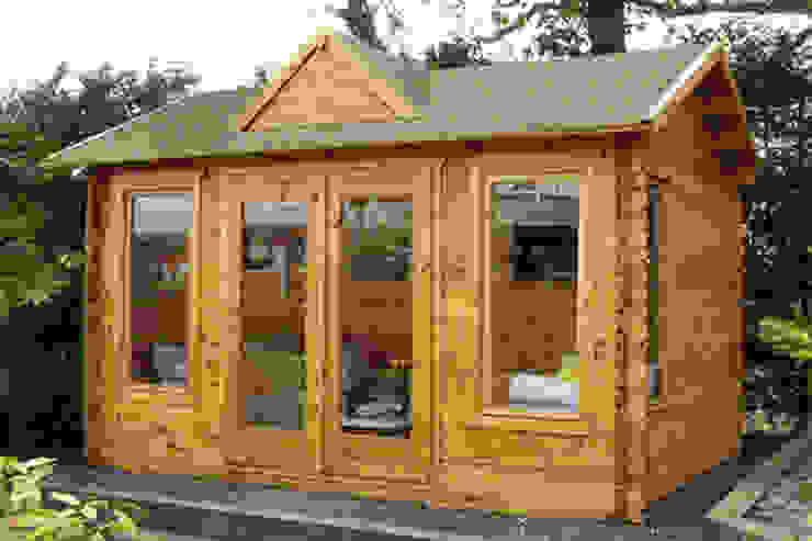 Log Cabins De Wonkee Donkee Forest Garden Homify