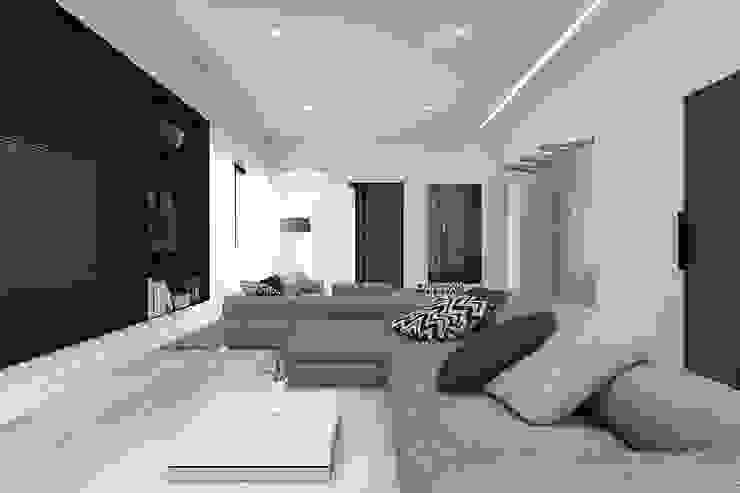 SA House ACCESS ARCHITECT Ruang Keluarga Minimalis