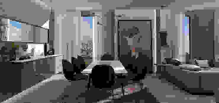 AK – Westown STUDIO PARADIGM Comedores de estilo moderno