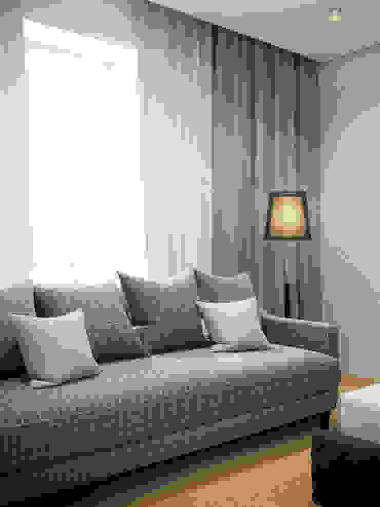House in Zagorsk, Russia EVGENY BELYAEV DESIGN Modern style bedroom