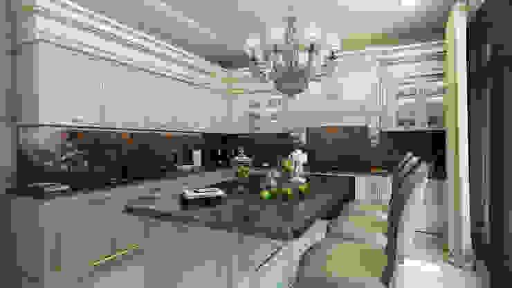 Коттедж в Комарово Кухня в стиле модерн от Spacelab Design Модерн