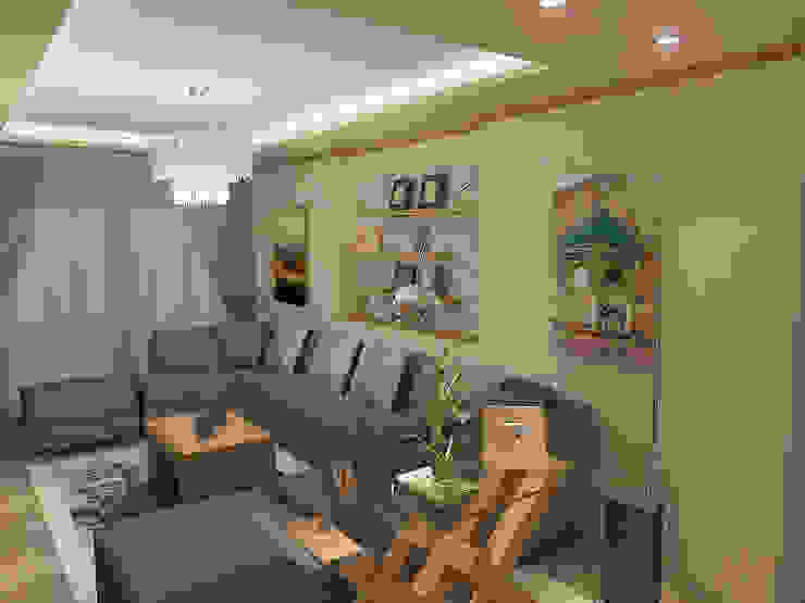 Quattro designs Salones de estilo moderno Beige