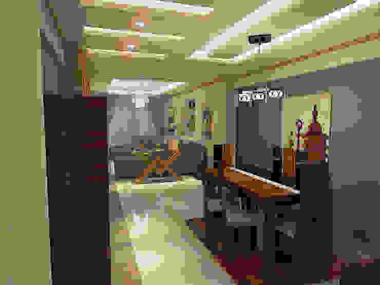 Quattro designs Comedores de estilo moderno Marrón