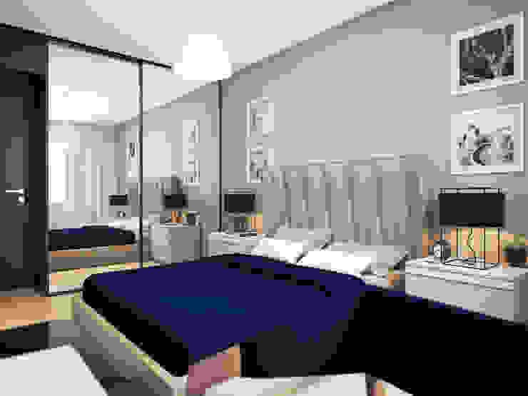 Apartment in Tomsk EVGENY BELYAEV DESIGN Modern style bedroom