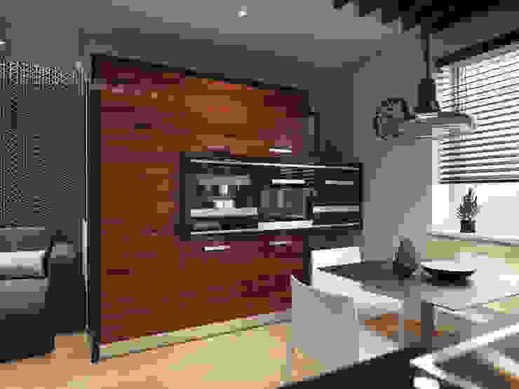 Apartment in Tomsk EVGENY BELYAEV DESIGN Modern kitchen