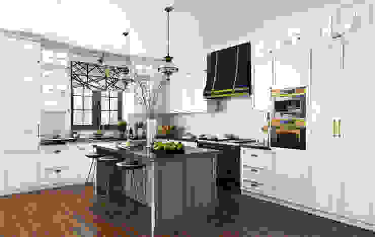 Кухня «Вирджиния», Decolabs Home Decolabs Home Кухня в стиле минимализм кухня,белая кухня,вытяжка,остров для кухни,кухонный шкаф,настенные шкафы,освещение кухни