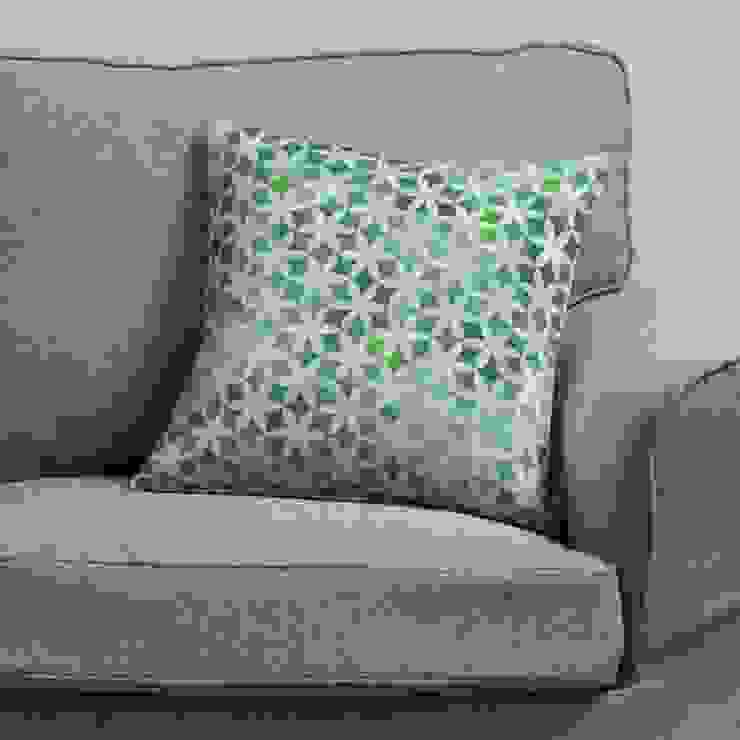 Kissenhülle Kinga Dekoria GmbH Moderne Wohnzimmer Textil Grün Kissen,Kissenbezug,grün,Muster,Blumen,Accessoires und Dekoration
