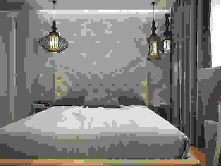 Small traditional apartment EVGENY BELYAEV DESIGN Classic style bedroom