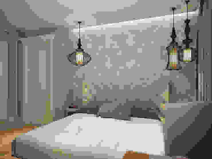 Small traditional apartment EVGENY BELYAEV DESIGN Classic style bedroom