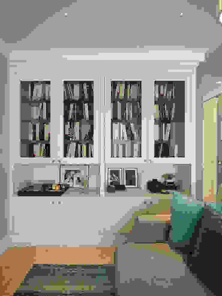 Small traditional apartment EVGENY BELYAEV DESIGN Classic style living room