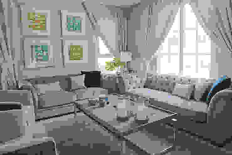 Alma Home, Harf Noon Design Studio Harf Noon Design Studio غرفة المعيشة