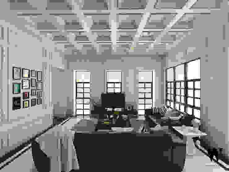 Ping House, w.interiorstudio w.interiorstudio Living room White