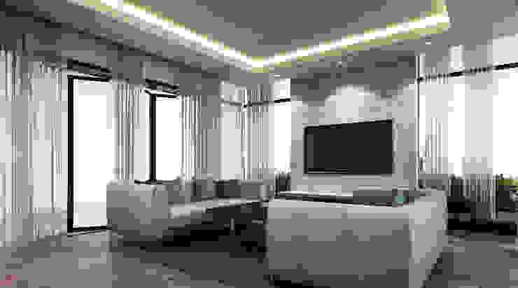 SA Architects and Partners Salones de estilo moderno