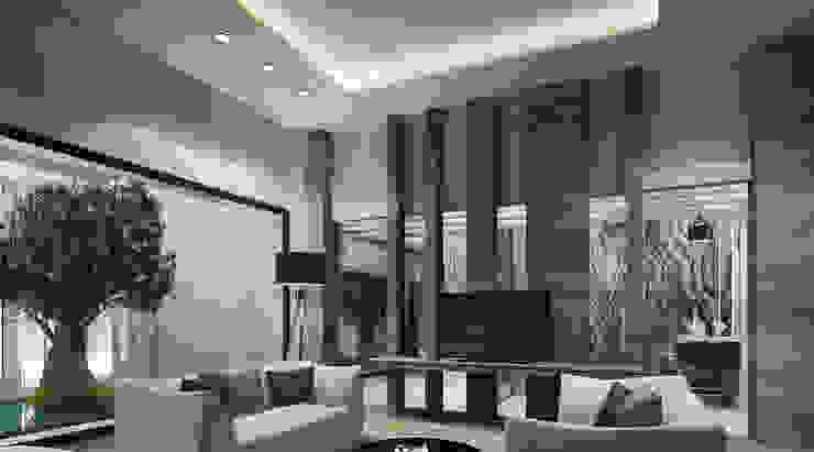SA Architects and Partners Salones de estilo moderno