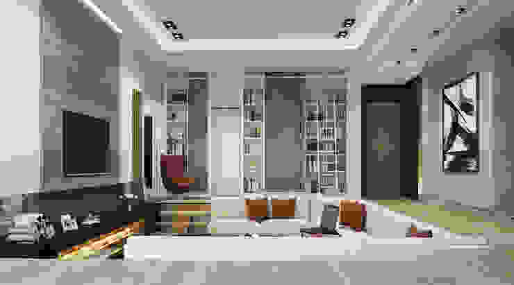SA Architects and Partners Salones de estilo moderno
