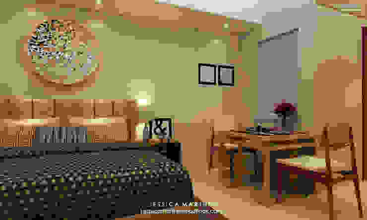 U RESIDENCE 1 STUDIO APARTMENT JESSICA DESIGN STUDIO Modern Bedroom Beige