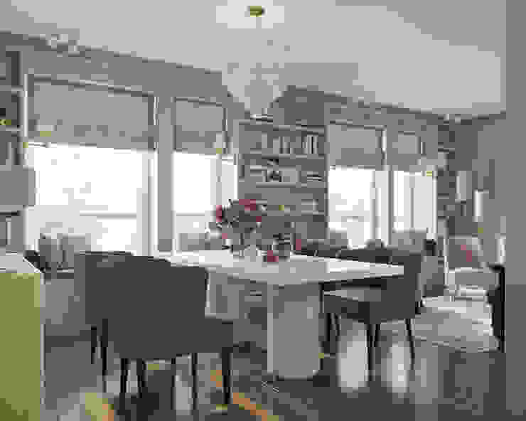 Eclectic style living room by Студия дизайна интерьера Натальи Патрушевой Eclectic