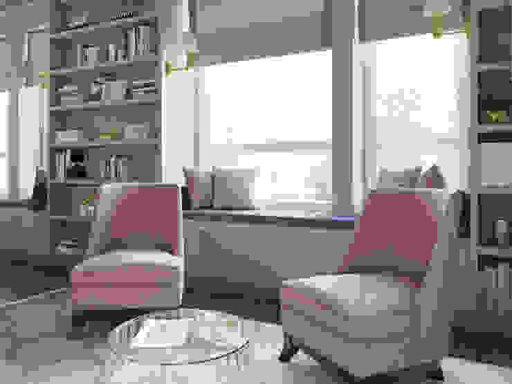 Eclectic style living room by Студия дизайна интерьера Натальи Патрушевой Eclectic