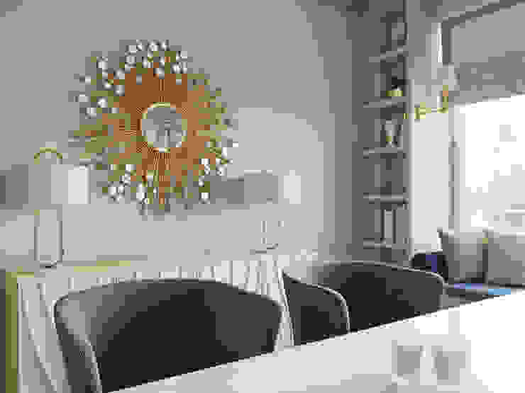 Eclectic style living room by Студия дизайна интерьера Натальи Патрушевой Eclectic