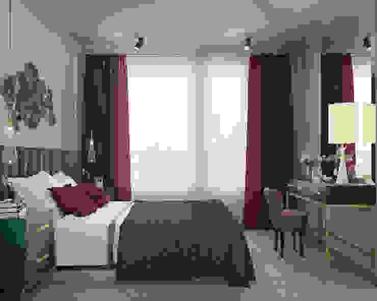 Eclectic style bedroom by Студия дизайна интерьера Натальи Патрушевой Eclectic