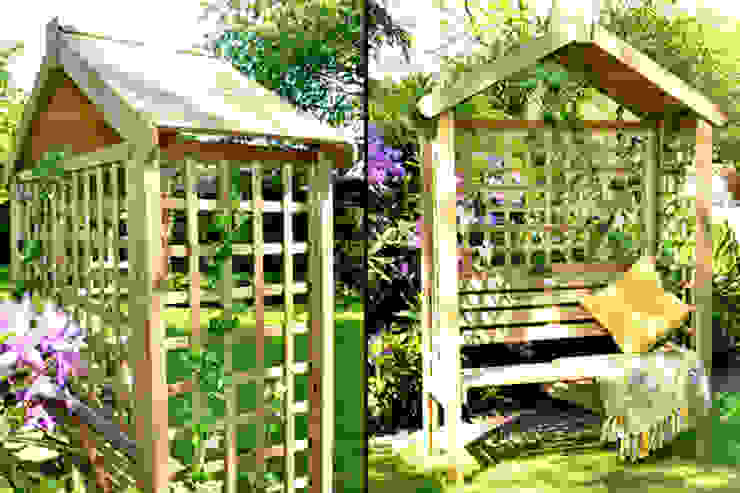 Palermo Arbour Wonkee Donkee Forest Garden Rustic style garden Furniture