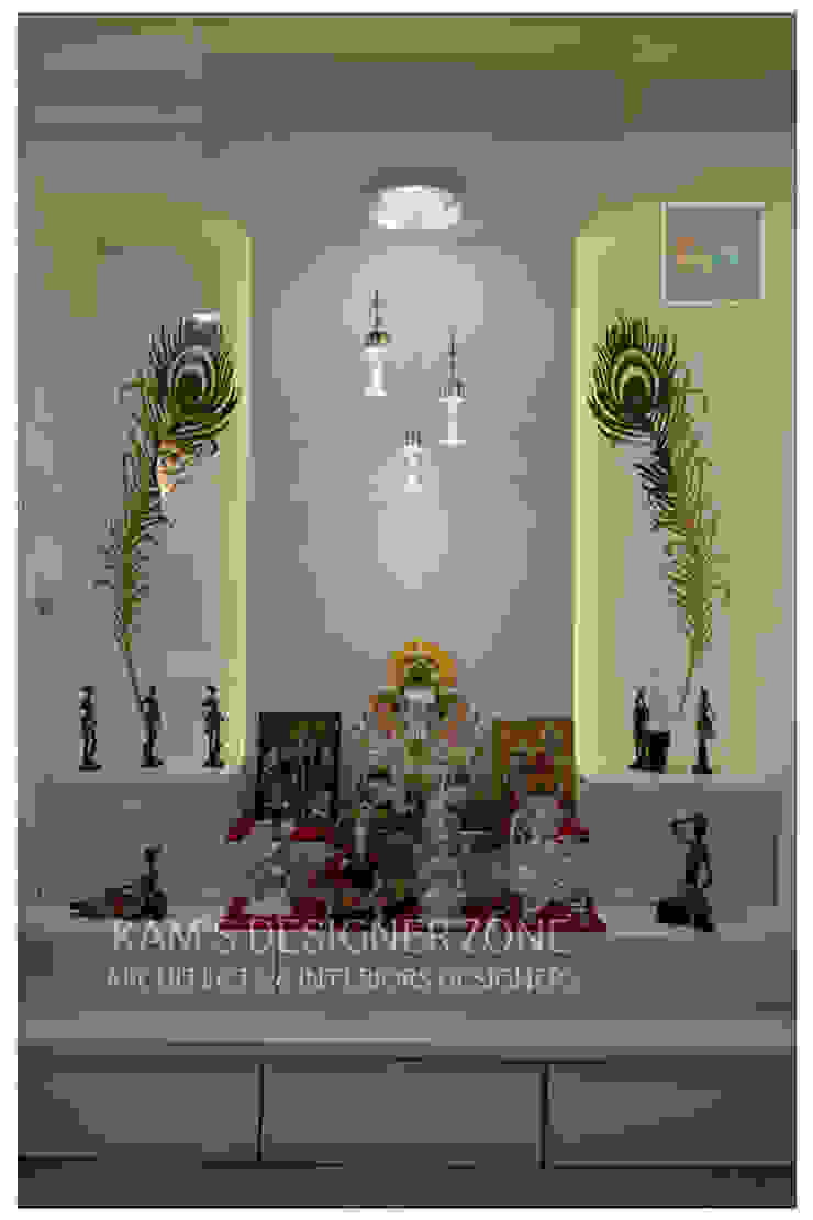Mandir Interior Design KAM'S DESIGNER ZONE Classic style dining room Mandir interior