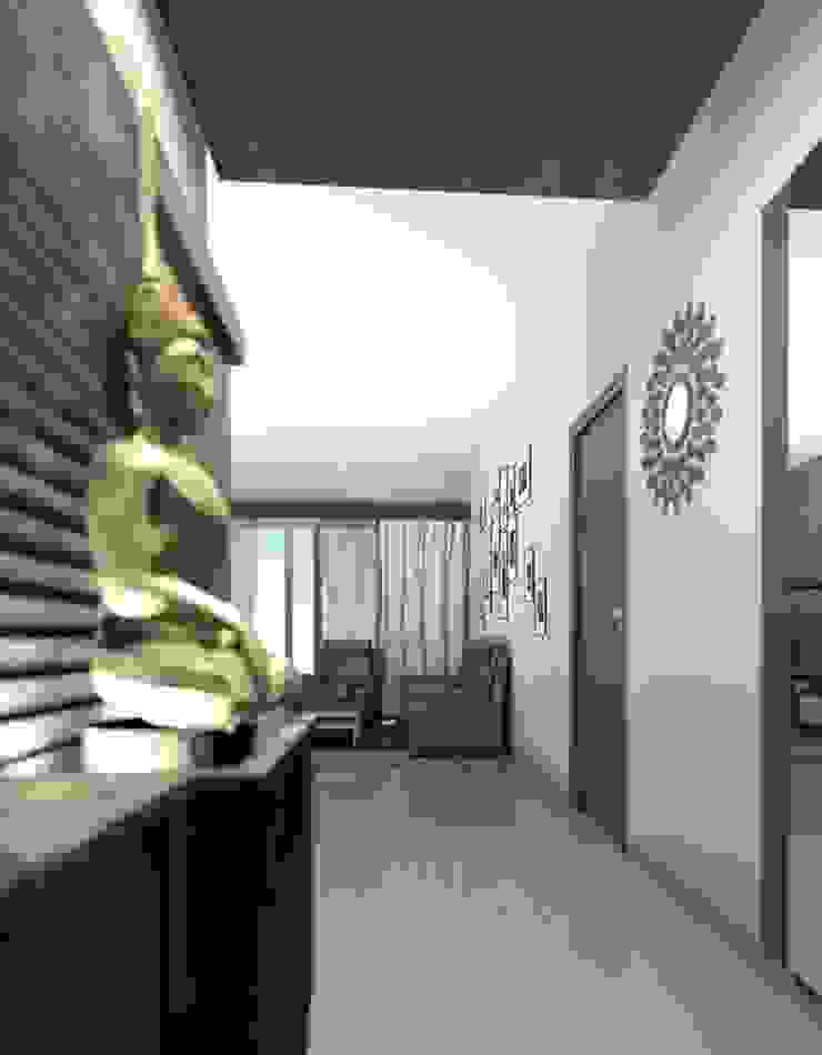 Project BLUCAP LLP Modern corridor, hallway & stairs