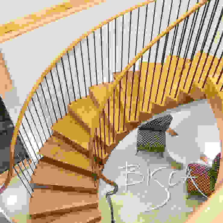 Rustic oak and steel staircase Bisca Staircases Stairs Wood staircase,stairs,helical stair,bisca,bespoke staircase