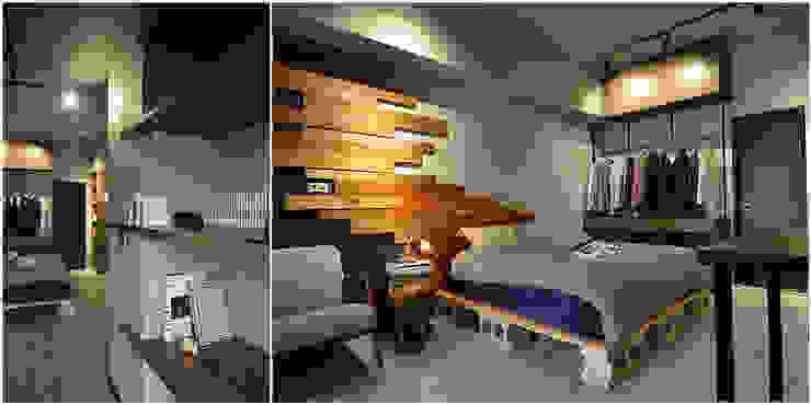 住宅設計作品 汐止超級花園 12坪工業loft風裝潢設計 Homify