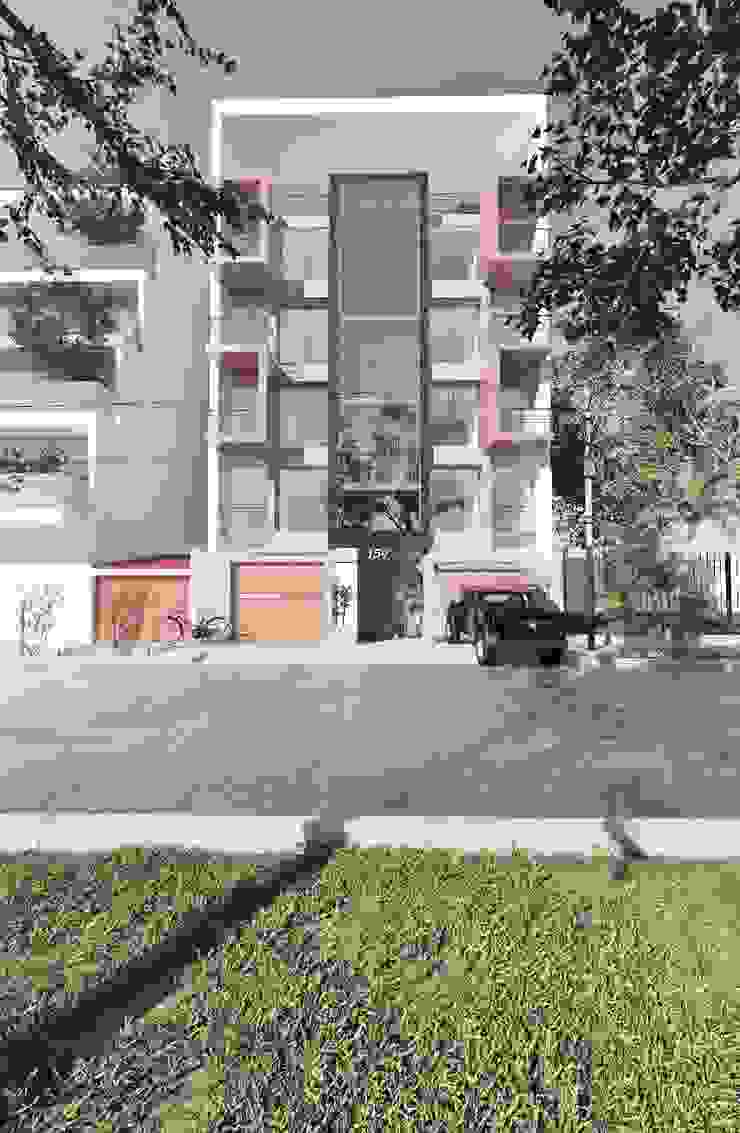 CN y Arquitectos Moderne Bürogebäude Stahlbeton Weiß