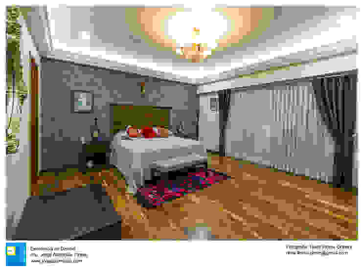 Excelencia en Diseño Phòng ngủ phong cách thực dân Gỗ