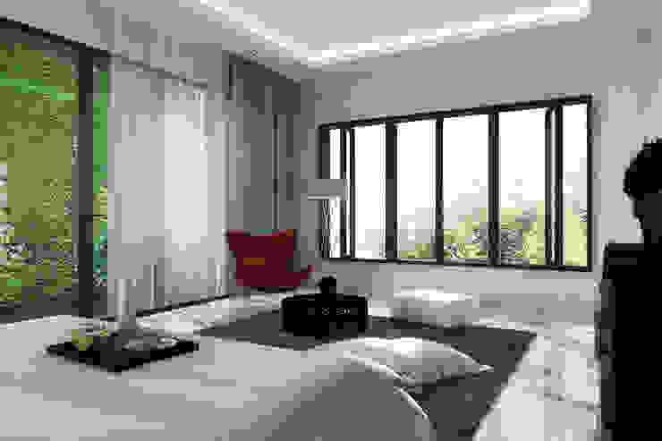 Master room Lighthouse Architect Indonesia Kamar Tidur Modern