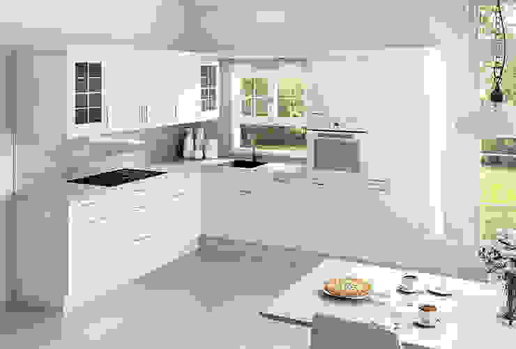 Komfort Miele Marquardt Küchen Einbauküche Granit Weiß Landhaus,L-Küche,Granit