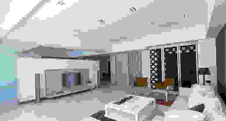 project-3002 YU SPACE DESIGN Modern Living Room Marble White